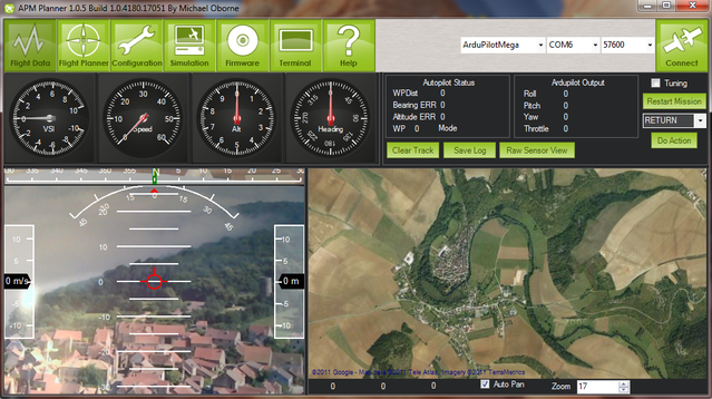 Mission Planner integrated OSD